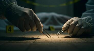 Hair Evidence Forensic Science Crime Scene photo