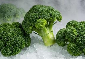 Fresh Broccoli on Storage Place photo