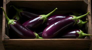Eggplant in Crate photo