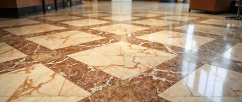 Luxury marble floor with warm tones and symmetry photo