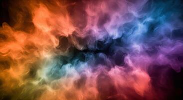 Colorful Smoke Cloud Abstract Background photo