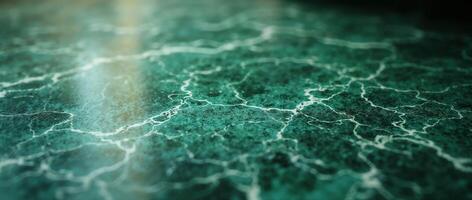 Elegant emerald marble surface with organic vein lines photo