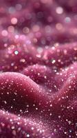 Vibrant and shimmering pink glitter surface sparkles under soft light in an artistic close-up composition photo