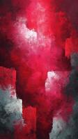 Vibrant abstract red and gray artwork inspired by modern design in a creative space photo