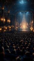 Spectacular winter performance attracts large audience in stunning theater filled with holiday spirit photo