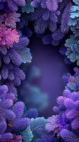 Vibrant purple foliage creates a magical backdrop filled with texture and depth photo