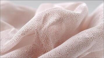 Innovative artificial skin texture background. Macro view of advanced porous biomaterial for human transplantation. Futuristic medical surface with organic pattern for biotech and science use. photo