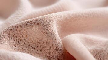 Macro image of advanced synthetic skin with delicate porous texture, illustrating innovation in bioengineering and artificial tissue development for medical and transplant applications. photo