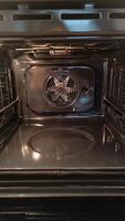 Empty convection oven with fan and racks displaying cooking potential photo