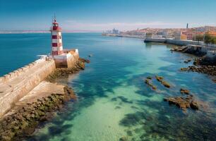 A view of the port of lisbon, portugal photo