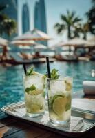 Mojito cocktails at the burj al arab photo