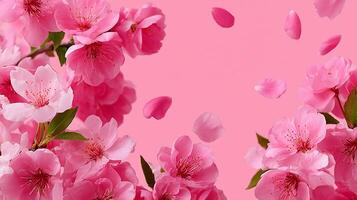 Pink cherry blossom wallpaper photo