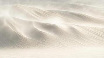 Windswept Sand Dunes Under Bright Light photo