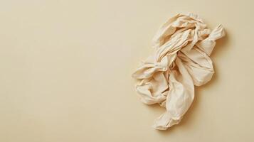 Soft fabric on a light backdrop photo