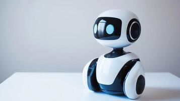 New robotic assistant on display in modern setting photo