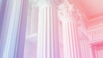 Columns and architecture highlight classic design photo