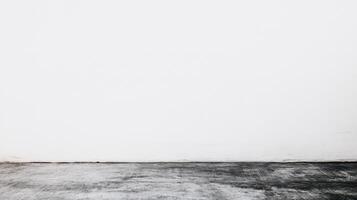 Empty wall and floor in minimalist design space photo