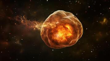 Exploring the vibrant explosion of a cosmic nebula photo