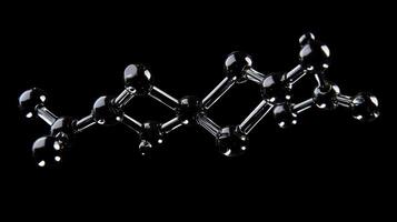 Molecular structure displayed in 3D form for study photo