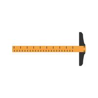 Ruler with Scale Icon Illustration Perfect for architecture, engineering, and construction themes. vector