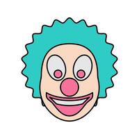 clown Icon illustration perfect for designs related to circus and carnival themes vector