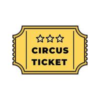 circus ticket Icon illustration perfect for designs related to circus and carnival themes vector