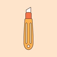 Cutter Icon Illustration. Equipment for art and graphics, creativity and creation, digital creativity. vector