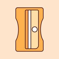 Pencil sharpener Icon Illustration. Equipment for art and graphics, creativity and creation, digital creativity vector