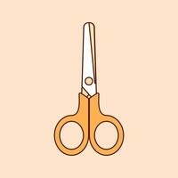 Scissors Icon Illustration. Equipment for art and graphics, creativity and creation, digital creativity vector