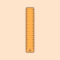 Ruler Icon Illustration. Equipment for art and graphics, creativity and creation, digital creativity vector