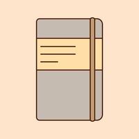Sketchbook Icon Illustration. Equipment for art and graphics, creativity and creation, digital creativity vector