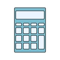 Calculator Icon Illustration in Flat Style. Perfect for engineering, science, or educational design projects vector