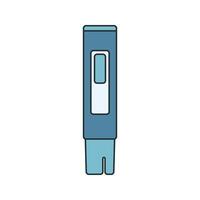 PH Digital Tester Icon Illustration in Flat Style. Perfect for engineering, science, or educational design projects vector