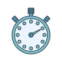 Stopwatch Icon Illustration in Flat Style. Perfect for engineering, science, or educational design projects vector