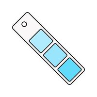 Color Palette Guide Icon Illustration in Flat Style. Perfect for design projects, print shops, or creative materials representation vector