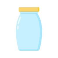 Yellow Lid Jar. Perfect for product packaging, storage visuals, or eco-friendly themes in design projects and creative content. vector