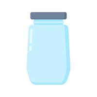 Gray Lid Jar. Perfect for product packaging, storage visuals, or eco-friendly themes in design projects and creative content. vector