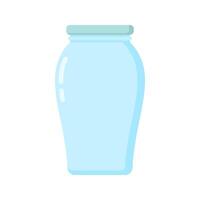 Tall Plain Jar. Perfect for product packaging, storage visuals, or eco-friendly themes in design projects and creative content. vector