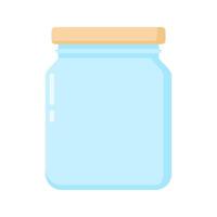 Beige Lid Jar. Perfect for product packaging, storage visuals, or eco-friendly themes in design projects and creative content. vector