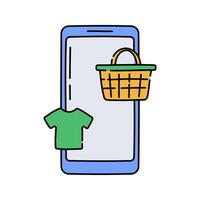 Smartphone Share Flat design style, smartphone with a share icon, symbolizing digital sharing, great for social media, online content, and communication apps. vector
