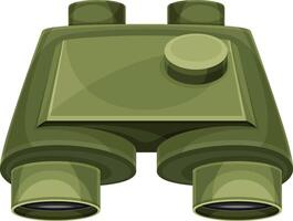 Field binoculars optical instrument for viewing distant objects illustration vector