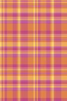 Vibrant pastel plaid pattern in orange and purple hues. Perfect for textile design, website backgrounds, or crafting projects. This cheerful and optimistic image evokes feelings of warmth and joy. vector