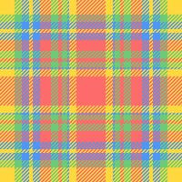 Vibrant pastel plaid pattern. Perfect for textiles, website backgrounds, or playful branding. This cheerful, seamless design evokes feelings of happiness and summer. vector