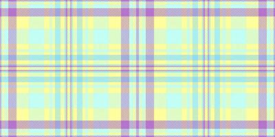 Pastel plaid pattern. Soft yellow, light blue, and lilac create a gentle, springlike texture ideal for backgrounds, textiles, and website designs. vector