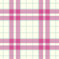 Classic plaid pattern with pink, blue and light green tones on a cream background. Versatile texture for backgrounds, fashion, design or textile projects. vector