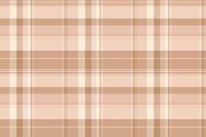Subtle neutral plaid pattern in soft beige and brown tones. Ideal for website backgrounds, textile designs, packaging, or any project needing a calm, sophisticated aesthetic. vector