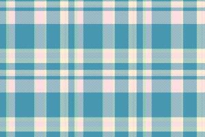 Dining textile fabric background, season texture plaid check. Line seamless pattern tartan in light and cyan colors. vector