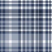 Sophisticated blue and white plaid pattern. Ideal for textile design, website backgrounds, or fashion projects. The subtle color variations create a calming yet stylish aesthetic. vector