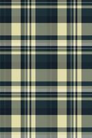 Elegant dark teal and beige plaid pattern. Perfect for textile design, apparel, website backgrounds, or crafting projects. vector