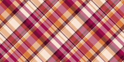 Vibrant diagonal plaid pattern in warm autumnal tones. Perfect for textile designs, website backgrounds, or fallthemed projects. vector